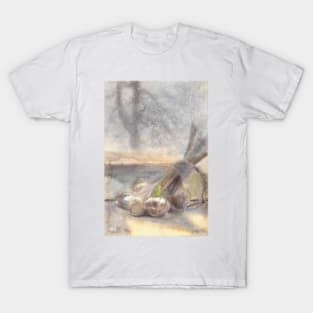 Aquarelle still life garlic artprint T-Shirt